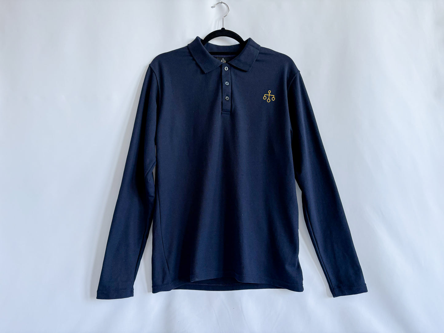 Lindella - Long Sleeved Polo Shirt (navy)
