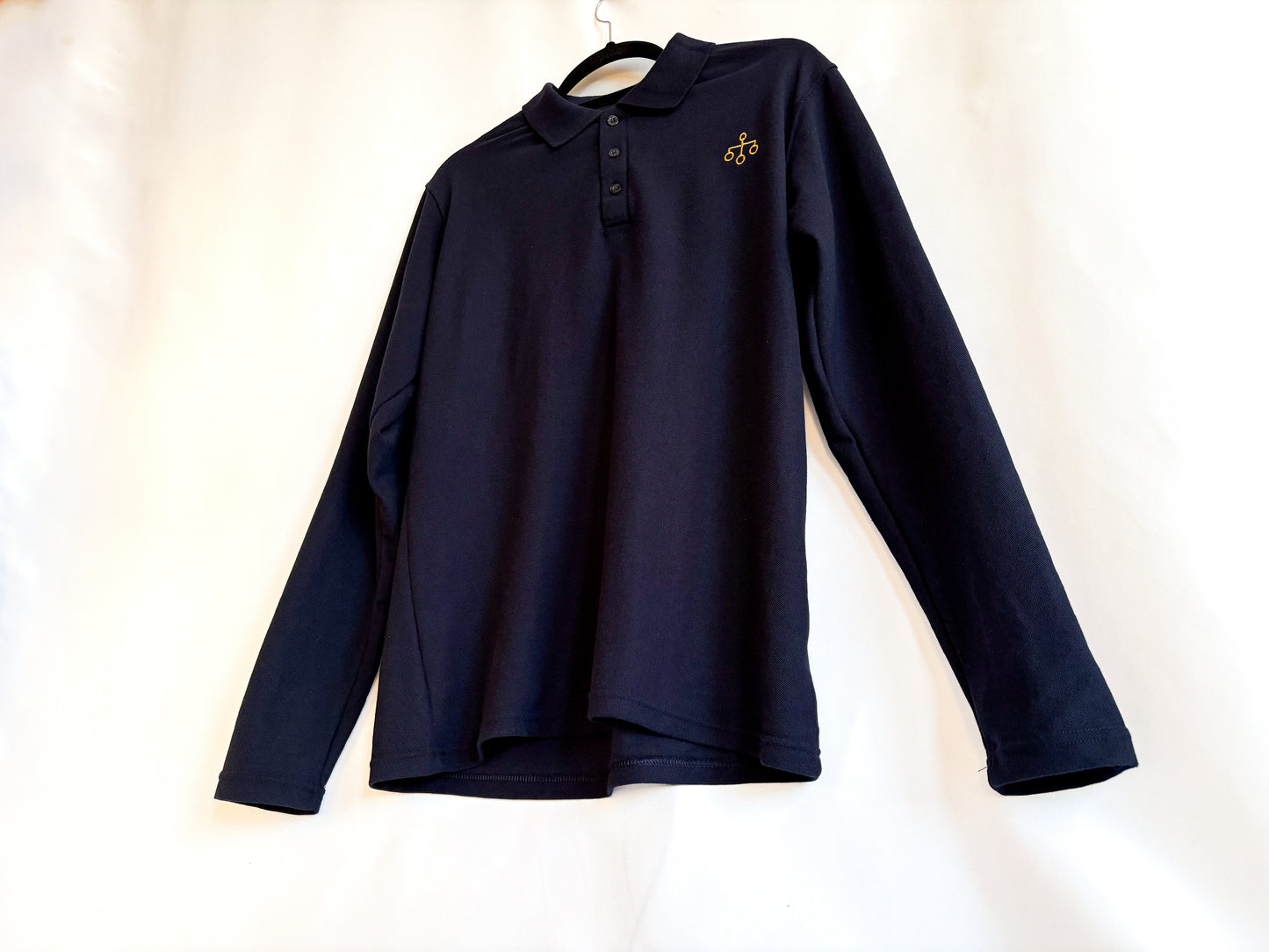 Lindella - Long Sleeved Polo Shirt (navy)