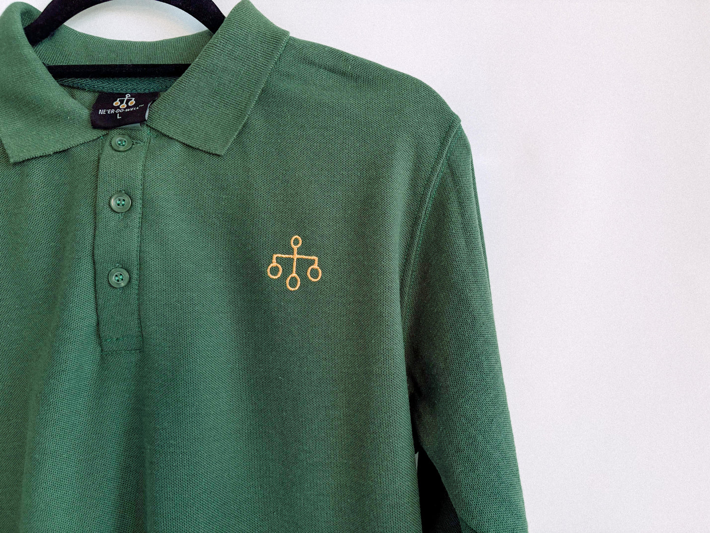 Lindella - Long Sleeved Polo Shirt (green)